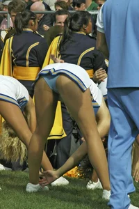 Candid cheerleaders