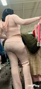 Pink see through VPL‼️