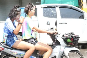 Water Festival girls in Thailand