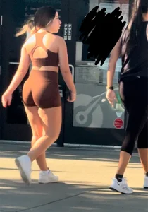 Brunette in Spandex