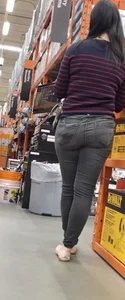 Sexy ass in glasses.