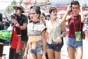 Water Festival girls in Thailand