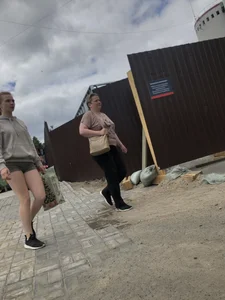 Young Girl With Hot Legs Passing By Adjusting Her Shorts Street Creepshots Series