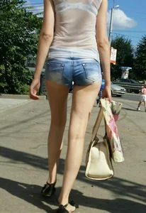 Sexy Street Candid - Long Sexy Legs, See Thru