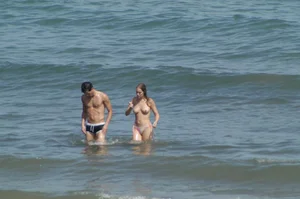 Sexy mature girls on Vilanova topless beach