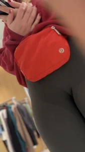 Thick Blonde Lululemon Pawg Employee with a fat cameltoe