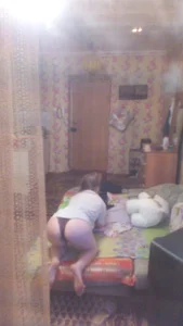 Girl in Panties in Bedroom Spycam Creepshot
