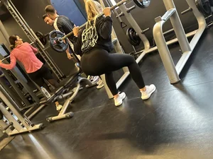 Being at leg sector in gym