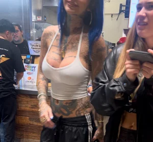 Tattoed Babe with Perky Tits