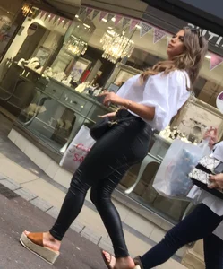 Beautiful Leather Jeans / Pants Milf Shopping