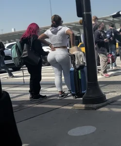 Airport Colombian big booty BBL pt2 (OC )