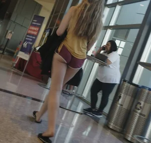 Skinny Teen short shorts