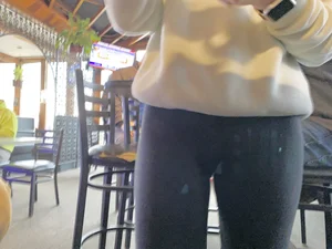 Tiny college girl blonde bar maid!!