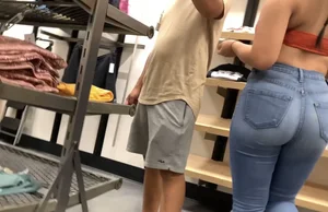 Asian babe bending over  Not OC