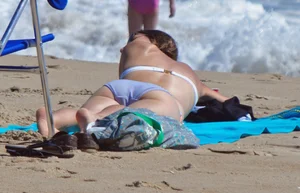 Candid beach girls