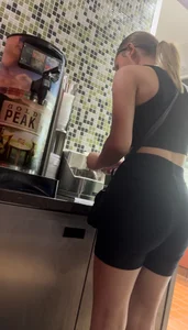 2 tight babes in leggings shorts