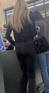 Cute blonde with a tight ass