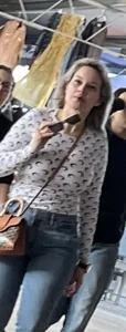 Latina hottie at flea market . Great ass nice tits wearing jeans. OC