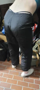 Blonde in cargos showing g string straps