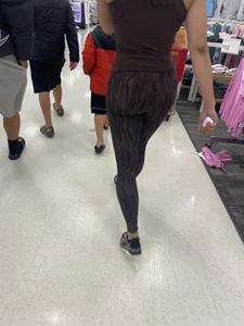 Latina mom at target
