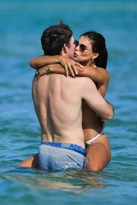 Brooks Nader looking sexy in a little bikini on a beach in Miami