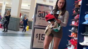 VTL Spandex Shorts Jiggle!
