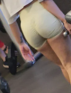 Fit and sexy asian babe tight ass at the gym pt.2