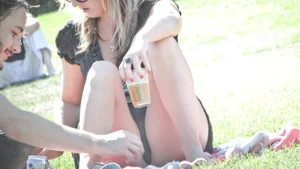 Bunch of sexy girls upskirted at parks showing their panties and asses
