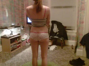 Young Hot Wife in Panties and a Top - Home Creepshot
