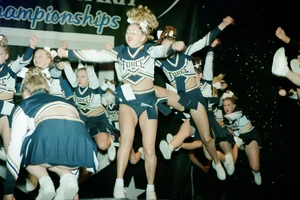 Candid cheerleaders