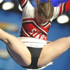 Candid cheerleaders
