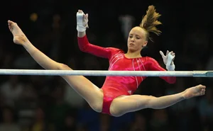Candid gymnasts