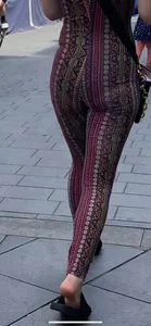 HOT tight ass in SEE THROUGH flare suit