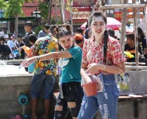 Water Festival girls in Thailand