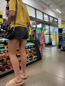 Amazing Blonde Thick Booty Shorts