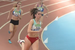 Candid track and field girls