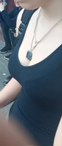 Pretty cleavage (the same girl form “Those tits almost popped put”)