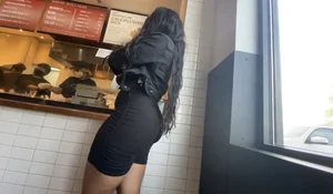Ass so phat Latina in biker shorts  ( Not OC)