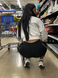 Brown skinned latina squatting and shopping (oc)