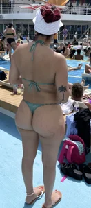 BIG Booty MILF in thong bikini
