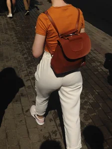 Ass in White Pants City Candid