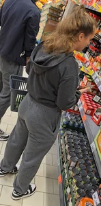 OC She is Trying to Hide her BIG ASS with those Oversize Pants