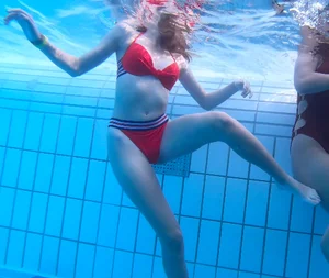 Young Teens In Bikini Underwater 1