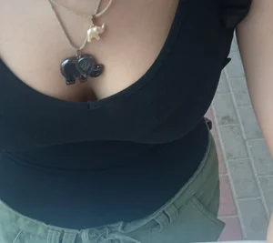 Pretty cleavage (the same girl form “Those tits almost popped put”)