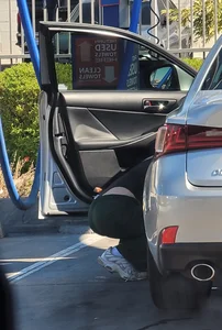 Carwash slim hottie