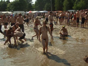 Incredible high res collection of wet and dry, dressed and naked girls at a public event
