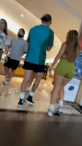 PERFECT big thicc ass in spandex shorts