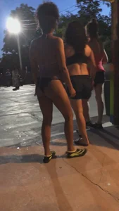 Party babes in bikinis and swimmsuits