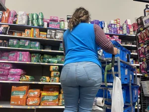 Public Beauties Series | Big BBW VPL on Latina Ass