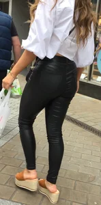 Beautiful Leather Jeans / Pants Milf Shopping